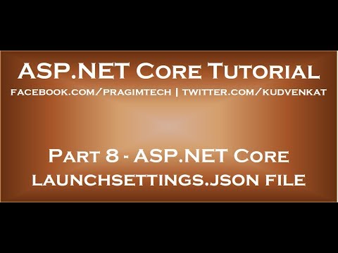 ASP NET Core launchsettings json file