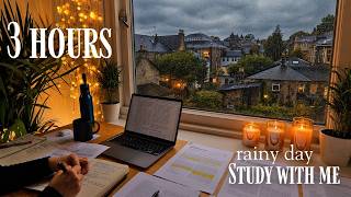 Download lagu 3 HOUR STUDY WITH ME in SCOTLAND |  Deep Focus with Me 🌧️ Rain Sounds, No Music, Pomodoro 50/10 mp3
