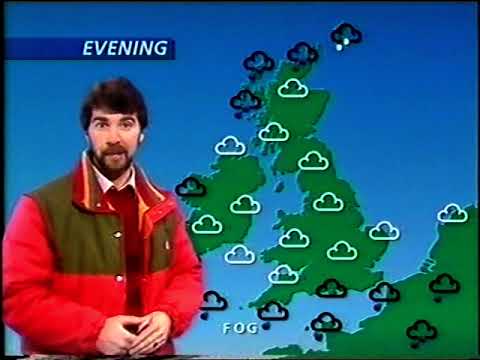 BBC1 Weatherman / Eastenders promo / continuity - Christmas Day 1986