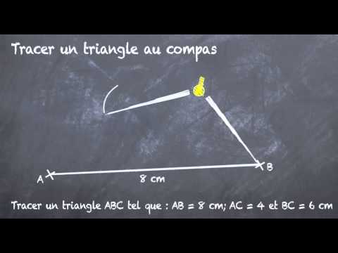 comment construire triangle avec rapporteur