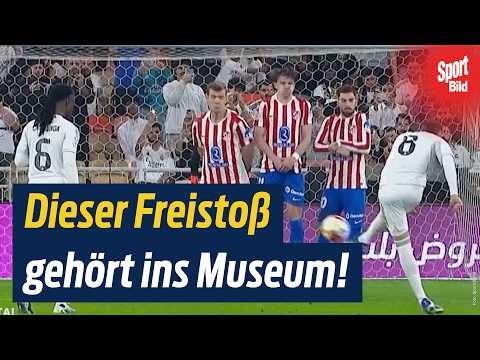 In der 2. Minute! Freistoß-Traum schockt Atlético Madrid