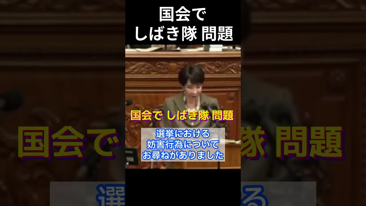 高市早苗 国会で しばき隊 問題