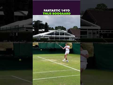 FANTASTIC 14 YO THIJS BOOGAARD #tennis #shorts