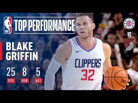 Blake Griffin's Best Plays vs. Blazers Including Game-Winner l October 26, 2017