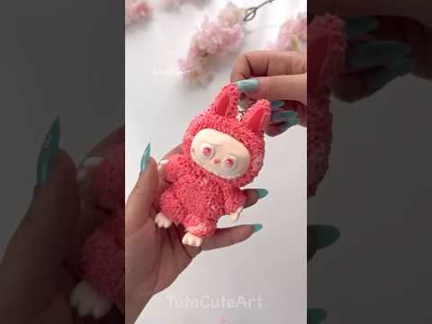 DIY cute Labubu keychain 💕