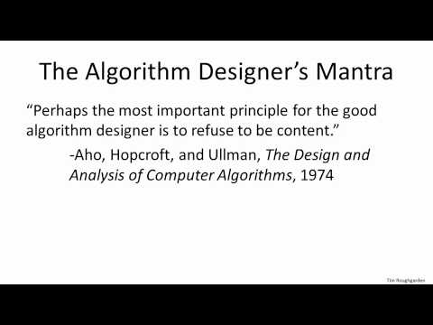 coursera - Design and Analysis of Algorithms I - 1.1 Introduction : Why Study Algorithms ?