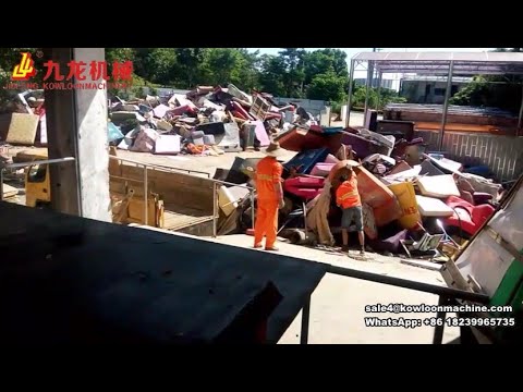 Bulky Waste Shredder Waste Furniture household Garbage Recycling Shredder