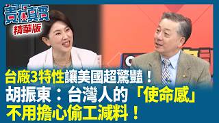 台廠3特性讓美國超驚豔！胡振東：台灣人的「使命感」不用擔心偷工減料！【貴在真實 精華版】