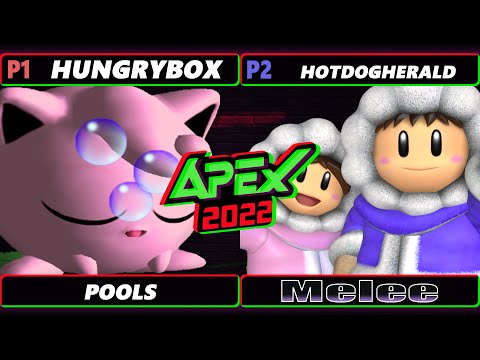 Apex 2022 - Hungrybox (Jigglypuff) Vs. HotdogHerald (Ice Climbers) - SSBM Melee Tournament