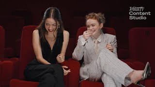 A movie date with Sadie Sink and Molly Gordon at the Giorgio Armani Cinema Club.