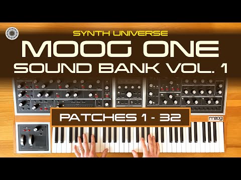 Moog One | Sound Bank Vol. 1 Sound Demo (patches 1-32) | Synth Universe