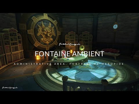 The Duke's Wriothesley Office Fontaine Ambient Background Music Sound (30Min) | Genshin Impact
