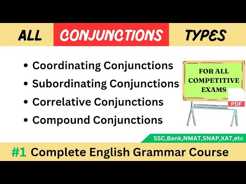 Conjunction and it's types... Coordinating, Subordinating and Correlative Conjunctions.