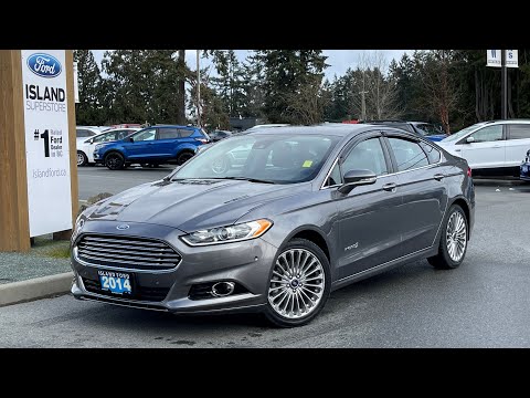 2014 Ford Fusion Titanium Hybrid + Moonroof, Reverse Camera, NAV Review| Island Ford