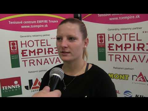 Kristýna Hrabalová po porážce ve 2. kole kvalifikace EMPIRE Women's Indoor 2018