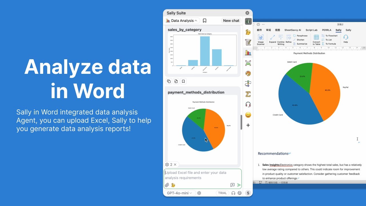 Analyze data in Word or Google Docs