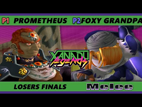 Xanadu Legends 3 Losers Finals - Prometheus (Ganondorf) Vs. Foxy Grandpa (Sheik, Fox) Smash Melee