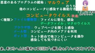 【ゆっくり勉強】情報①コンピュータウイルス