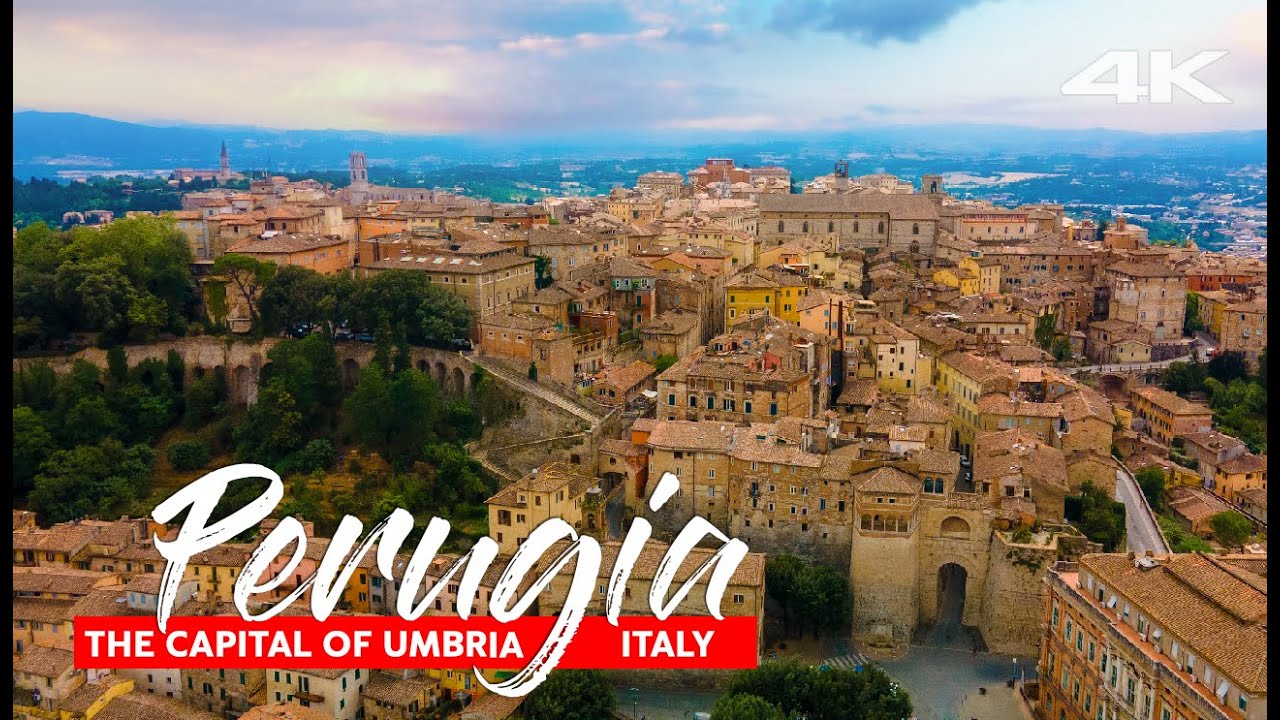 What is PERUGIA known for? | The Capital of Umbria, Italy drone 4K