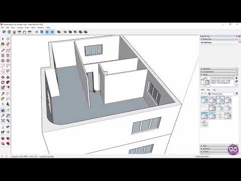 4-5 Creation of the 2nd floor (SketchUp Tutorials)