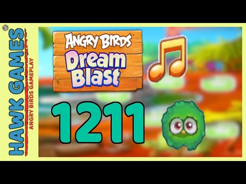 Angry Birds Dream Blast Level 1211 - Walkthrough, No Boosters