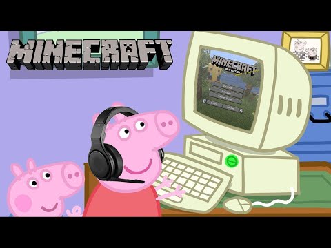 Peppa Pig Juega Minecraft