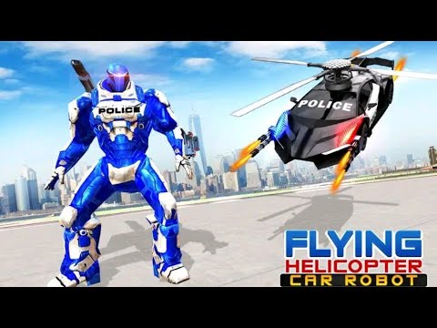 Flying Police Helicopter🚁car transform Robot 🤖 Game 🎮_Gaming Gogol