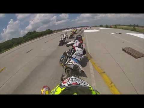 09.06.2013 Mogul Supermoto 2013 - Vyškov - 1.finálová jízda S2 - OnBoard #210 Aleš Cikánek