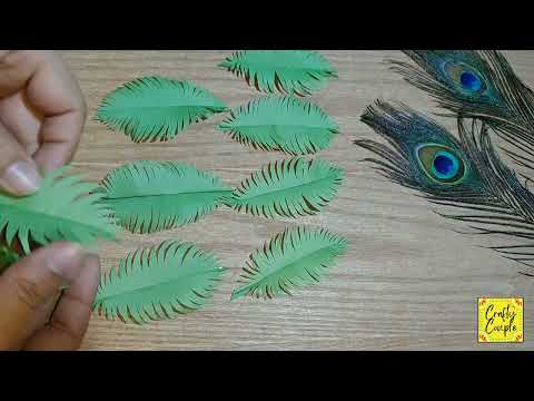 How to make Coconut tree🌴with paper|Easy Paper crafts@Crafty couple