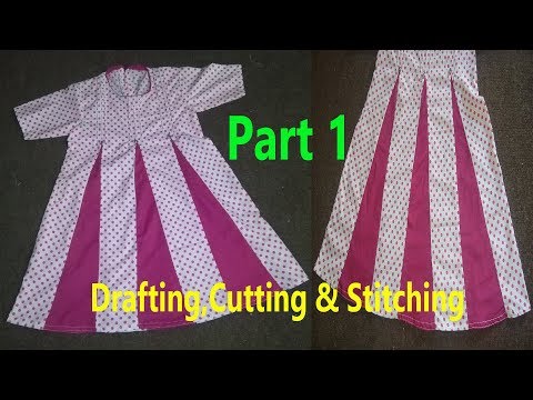 Kaliyon Wala Frock | Kalidar Frock | Drafting,Cutting & Stitching in Professional Style | Part 1 Video