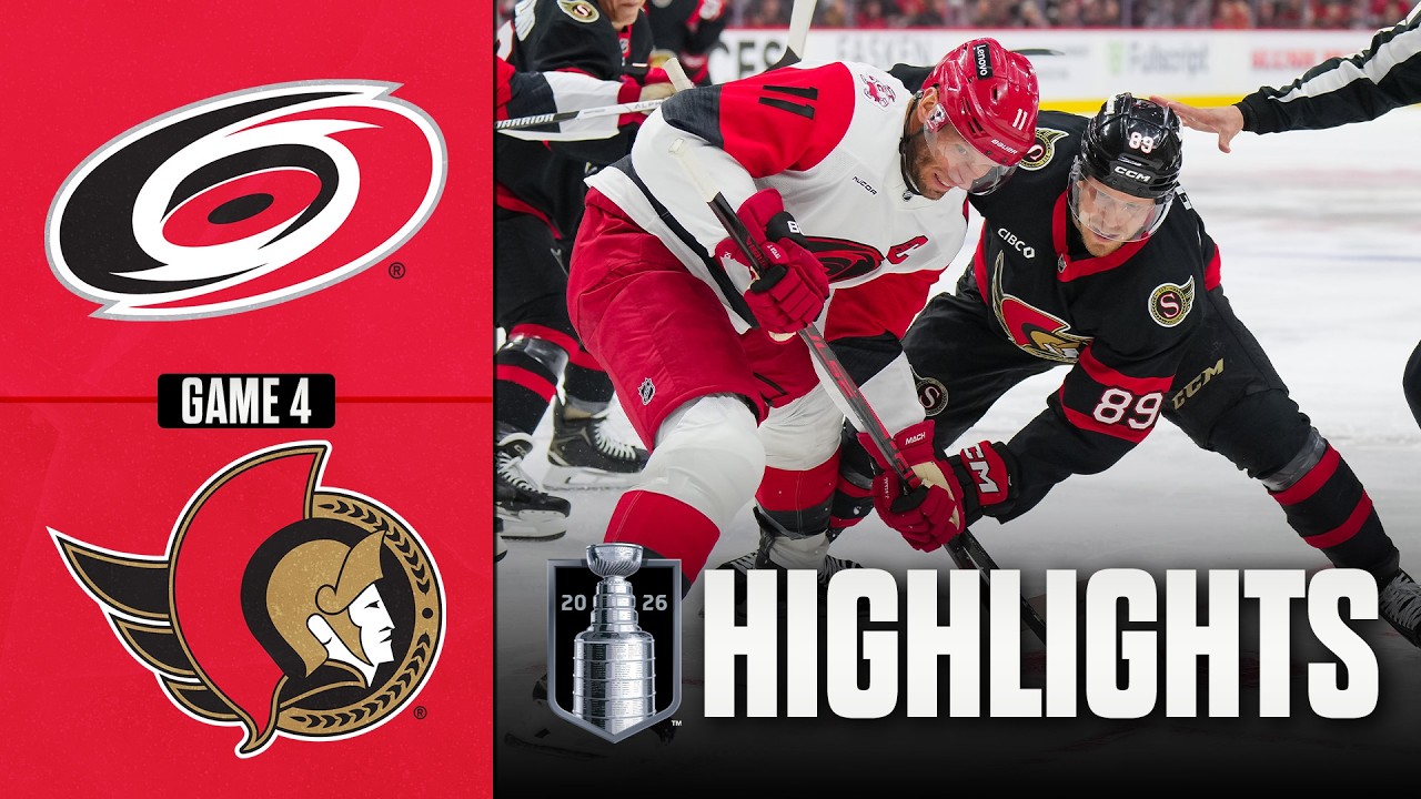 4월26일 캐롤라이나 오타와 NHL 하이라이트