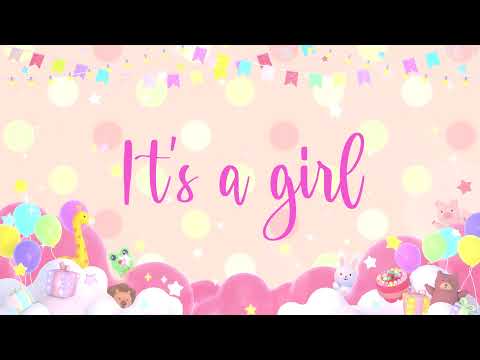 2 Hour Baby Shower It's A Girl Background Video with Music | 365Edits.com