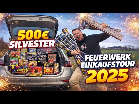 500€ SILVESTER FEUERWERK EINKAUFSTOUR 2025/2026 🔥| Lidl, Aldi, Kaufland & Norma 🚀