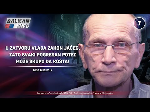 INTERVJU: Miša Bjelivuk – U zatvoru vlada zakon jačeg, svaki pogrešan potez skupo košta! (21.3.2025)