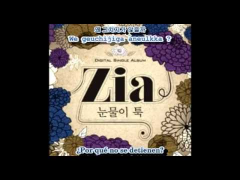 ZIA (지아) ft [Park Kyung(박경)BlockB] -Tears Fallig Down.-Sub español+Rom´+Hangul.