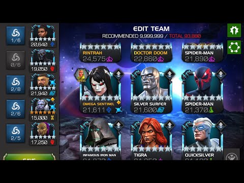 Having fun with OG  Black Panther full synergy team (shuri synergy) #marvelcontestofchampions #mcoc