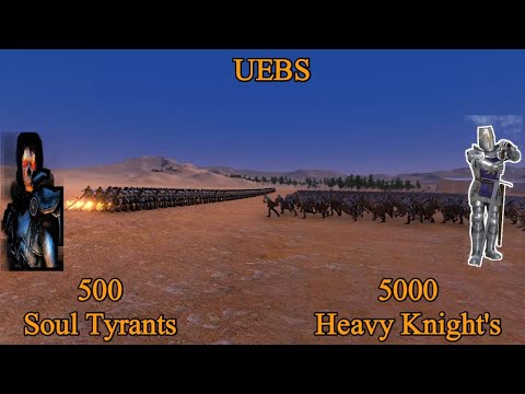 5000 Heavy Knight's vs 500 Soul Tyrants' | Ultimate Epic Battle Simulator |