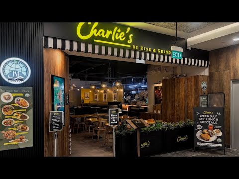 Restaurante Charlie's da Rise and Grind localizado em Hougang Rivercourt Singapura