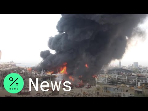 Massive Fire Breaks Out at Beirut Port One Month After Explosion