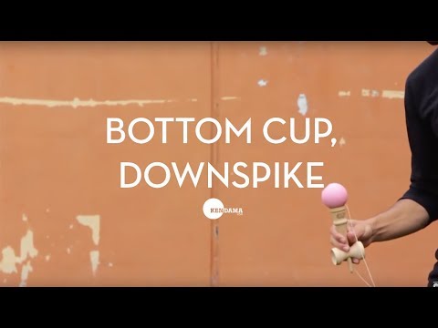 Kendama USA - Trick Tutorial - Intermediate - Bottom Cup Down Spike