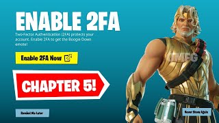 HOW TO ENABLE 2FA ON FORTNITE! (Chapter 5 Season 2)