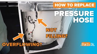 Replace Pressure Switch Hose (part # WP353244) on your Whirlpool Maytag Amana Washer