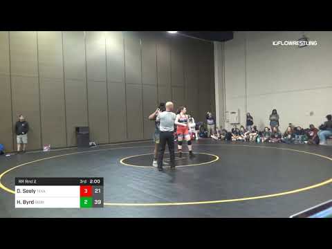 180 Lbs Rr Rnd 2 Daniella Seely Texas B Vs Heaven Byrd Georgia Dual