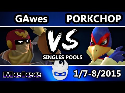 Paragon 2015 - ADY_GAwes (Captain Falcon) Vs. VS | Porkchops (Falco) SSBM Singles Pools - Melee