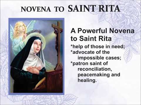A POWERFUL NOVENA TO SAINT RITA, impossible cases (NEW AUDIO)