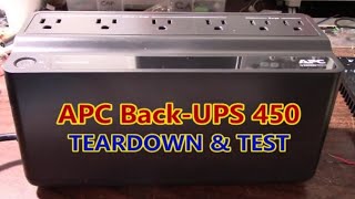 APC Back-UPS 450 battery backup supply teardown
