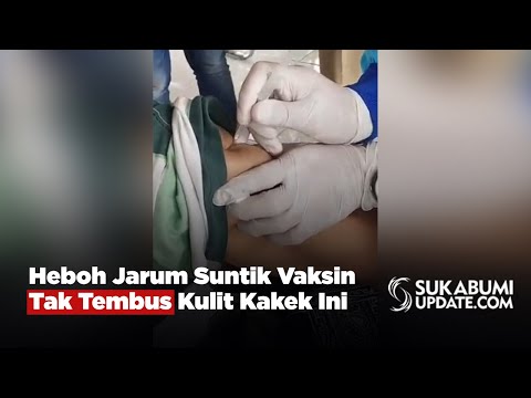 Heboh Jarum Suntik Vaksin Tak Tembus Kulit Kakek Ini