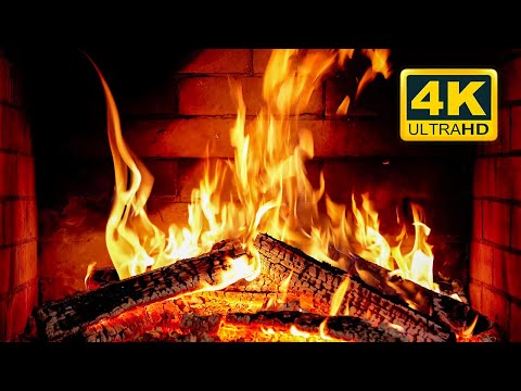 🔥 Cozy Fireplace 4K (12 HOURS). Fireplace with Crackling Fire Sounds. Fireplace Burning 4K