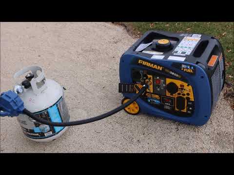 Firman 3200 Dual Fuel Generator Setup