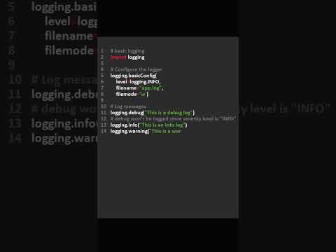 How to do simple logging in python